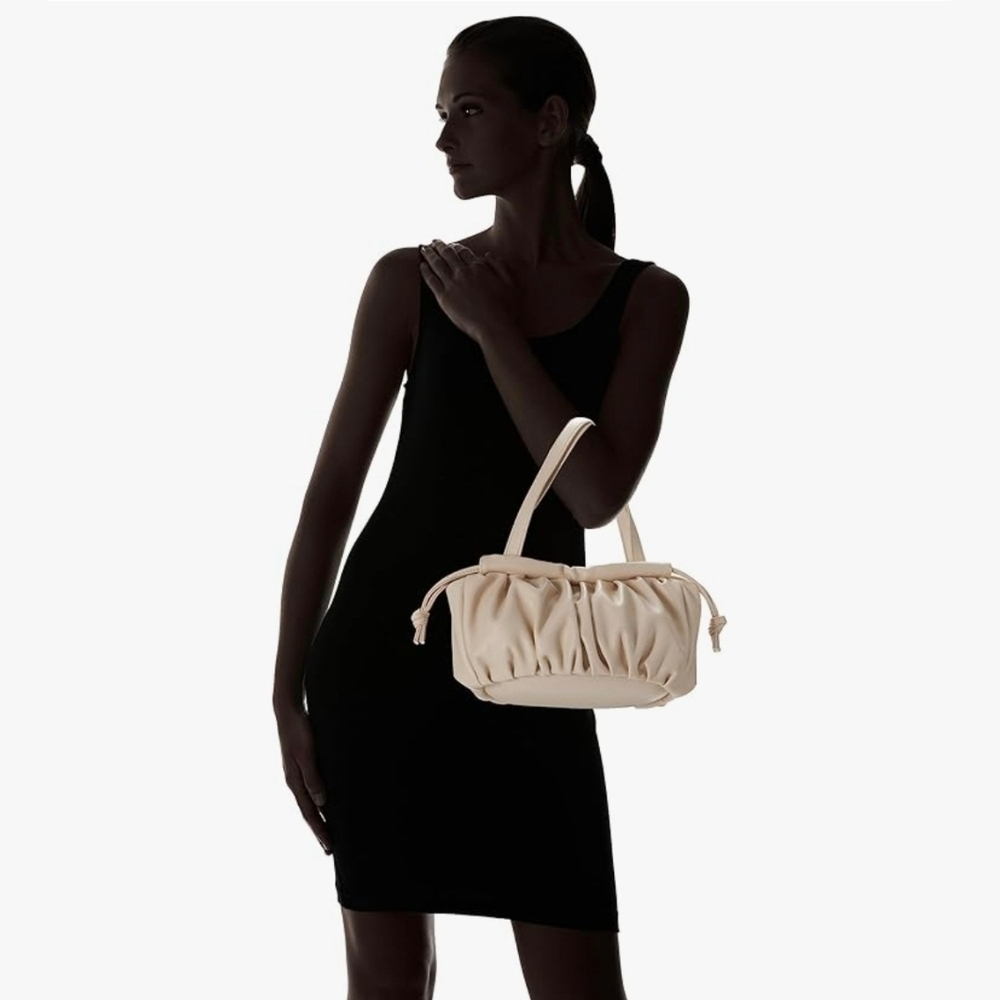 The Drop Shanae Scrunch Bag with Drawstring Closure #1108